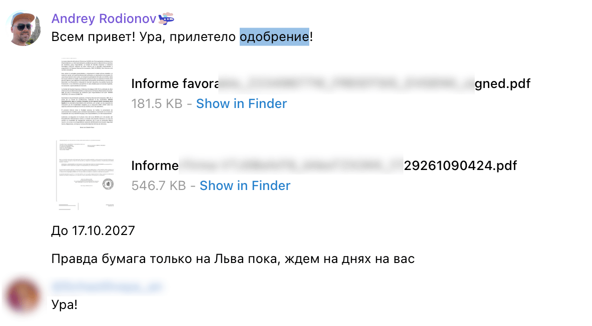 Client review